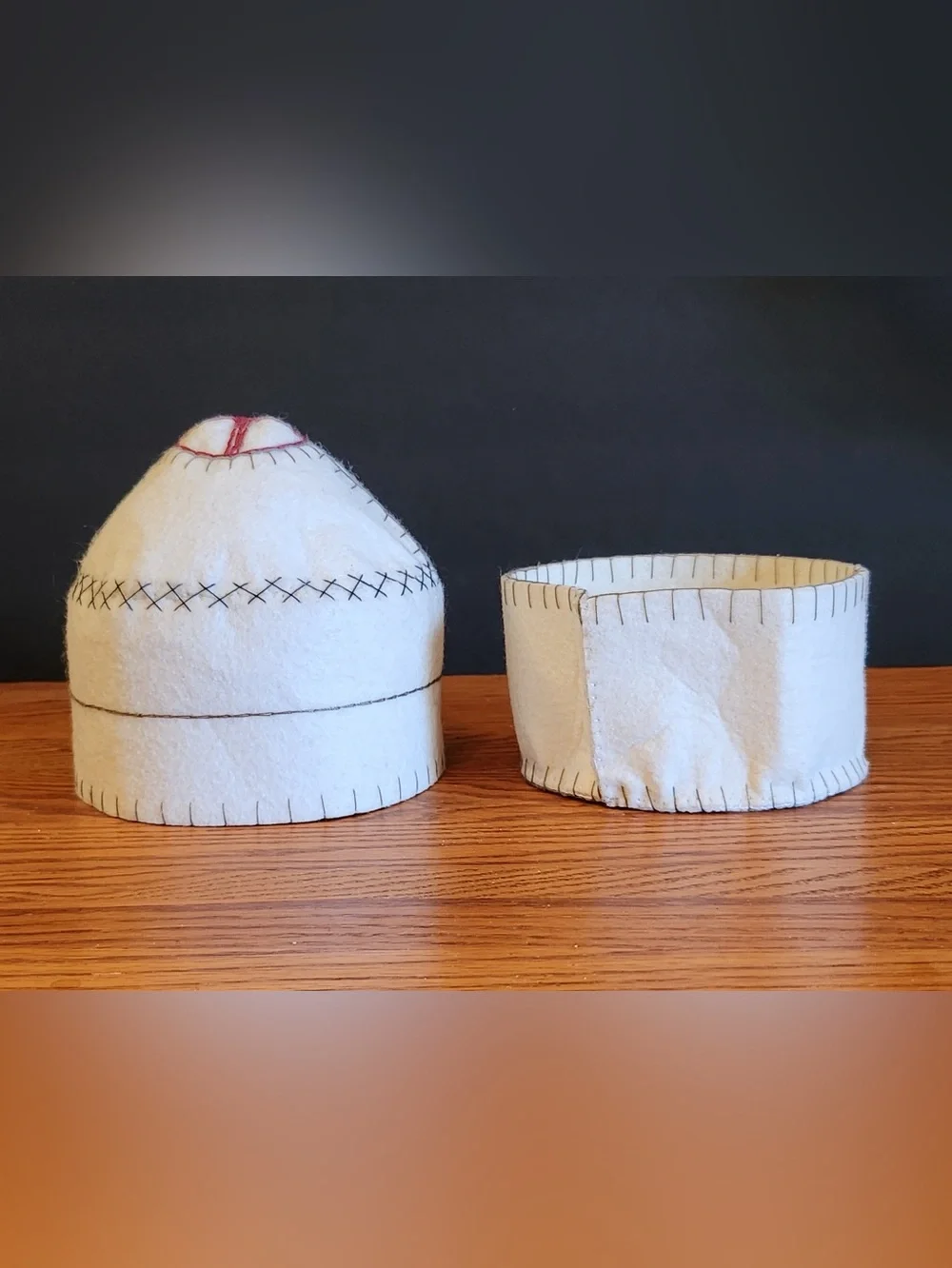 Handmade World Nativity White Felt Yurt Kyrgyzstan Fair Trade Sedona Spirit 5”